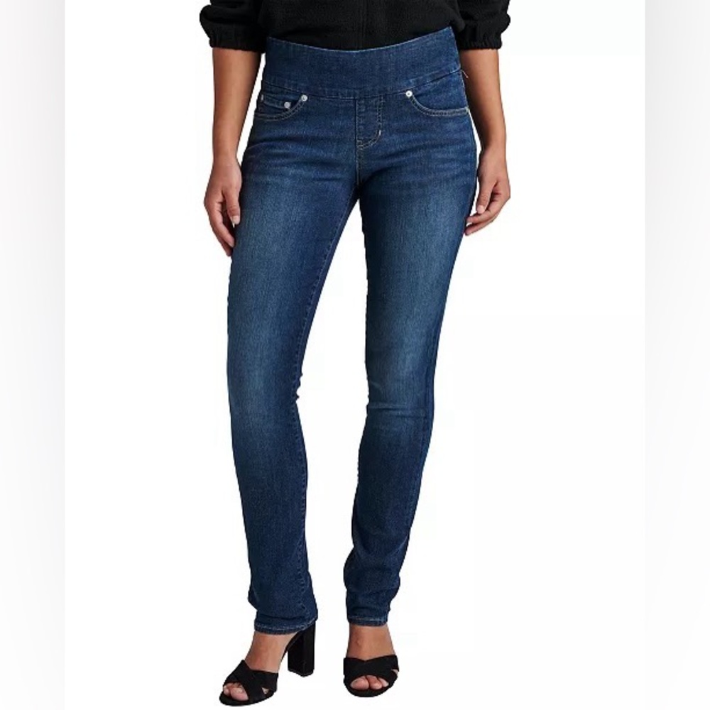 Jag Peri Pull On Mid Rise High Stretch Straight Jeans N212-27